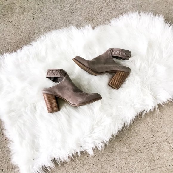 Aldo Shoes - Aldo Taupe Ankle Strap Booties!